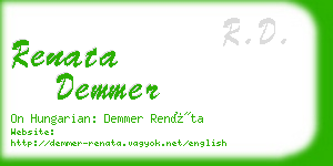 renata demmer business card